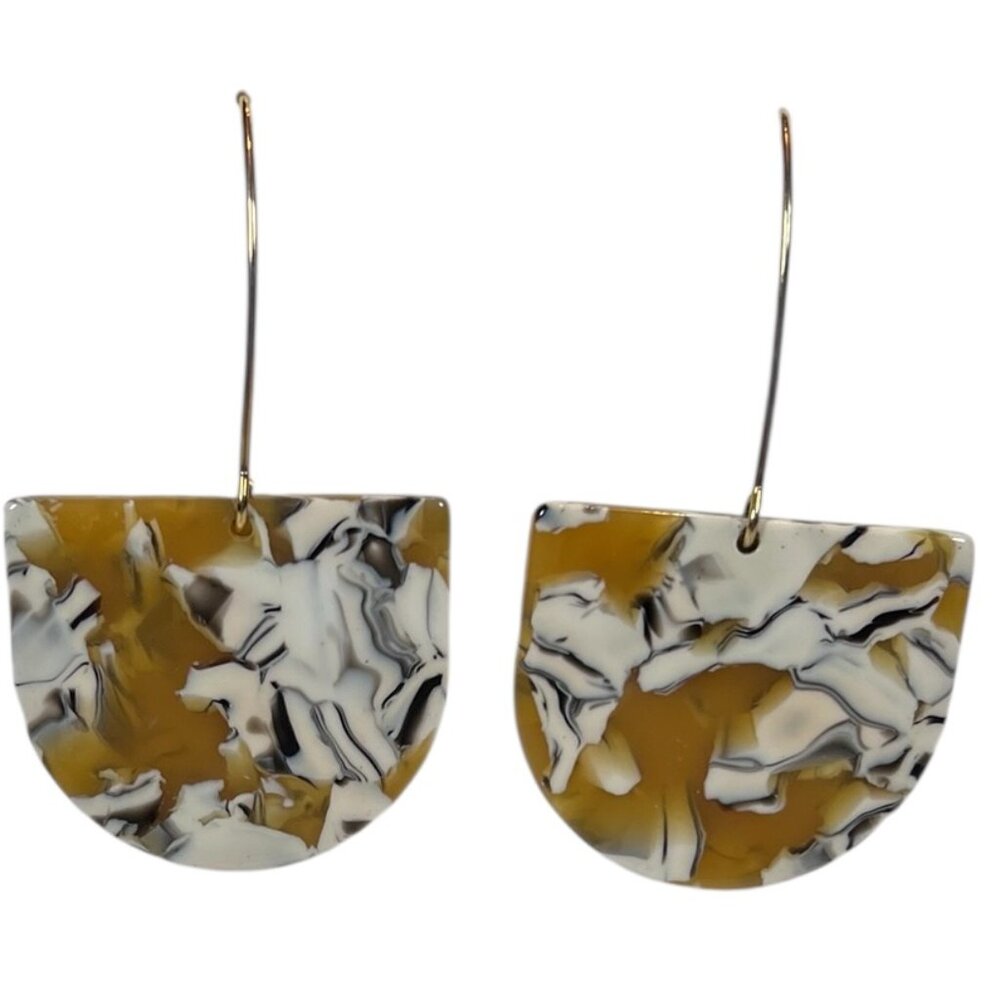 Yellow Tortoiseshell Earrings